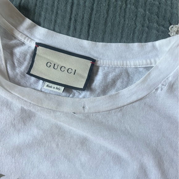 Authentic Gucci print logo T-shirt unisex xxs fits like a small - Picture 5 of 5